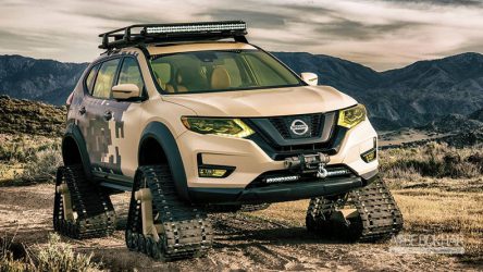 این تانک نیسان از هر مانعی می‌گذرد