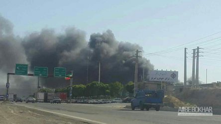 آتش سوزی در کارخانه ایران خودرو تبریز