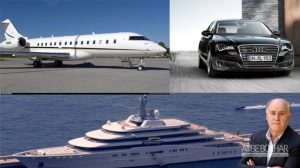 خودروهای زمینی، هوایی و دریایی یکی از سه مرد ثروتمند جهان