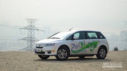 در هوای آلوده با خودرویی پاک