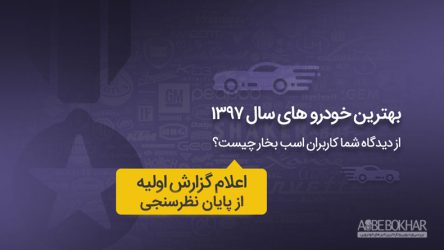 گزارش اولیه از پایان نظرسنجی بهترین خودروهای ۹۷