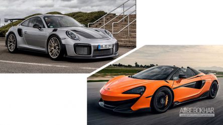ویدیو درگ جذاب پورشه۹۱۱ GT2 RS با مکلارن ۶۰۰LT