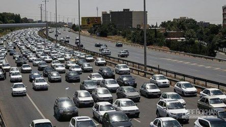 ترافیک سنگین در آزادراه‌های قزوین-کرج-تهران