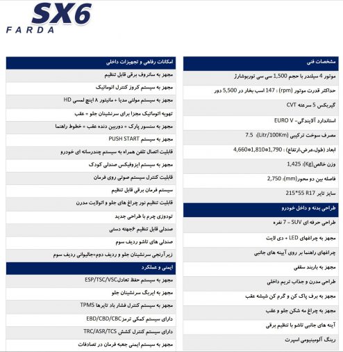 فردا SX6