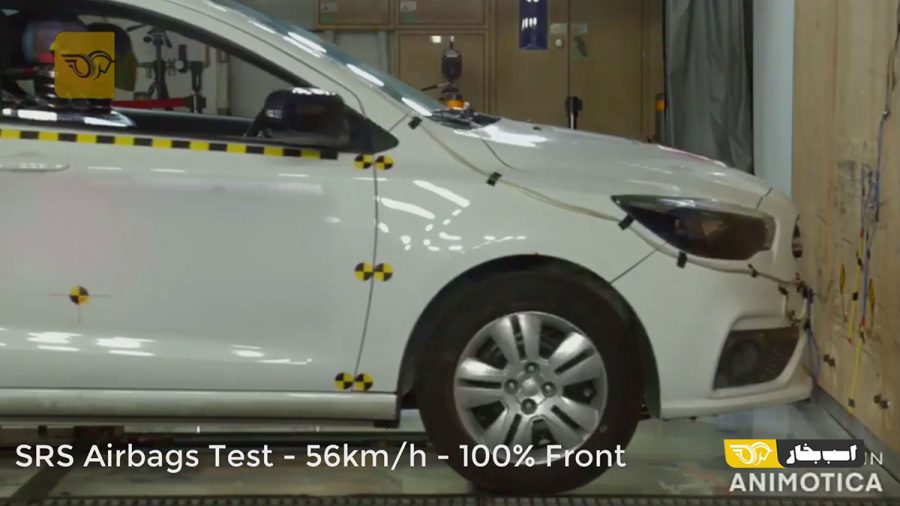 تست تصادف سایپا شاهین