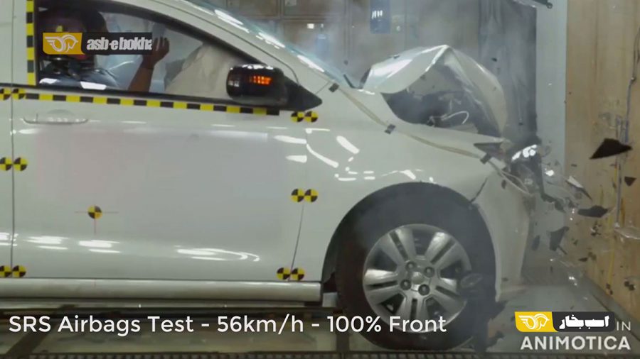 تست تصادف شاهین