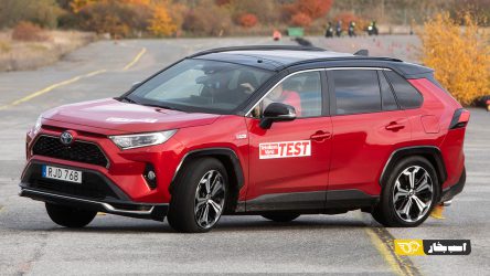 عملکرد فاجعه بار تویوتا RAV4 پلاگین هیبریدی در تست موس + ویدیو