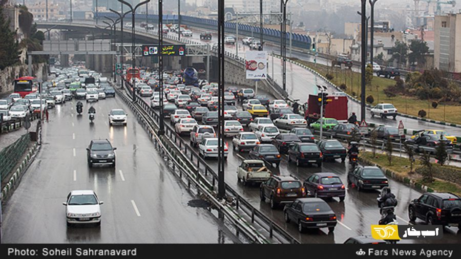 خطرناکترین اتوبان های تهران در هنگام بارندگی