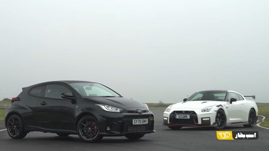 درگ تویوتا یاریس GR و نیسان GT-R نیسمو
