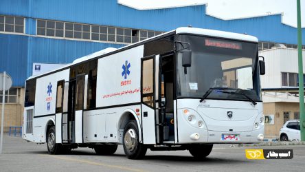 تولید انبوه اتوبوس آمبولانس ایران خودرو دیزل