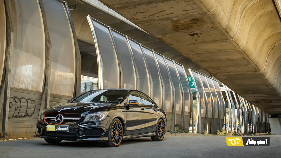 تست مرسدس بنز CLA 45A AMG سری MEC