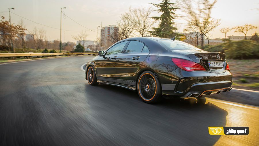 تست مرسدس بنز CLA 45A AMG سری MEC