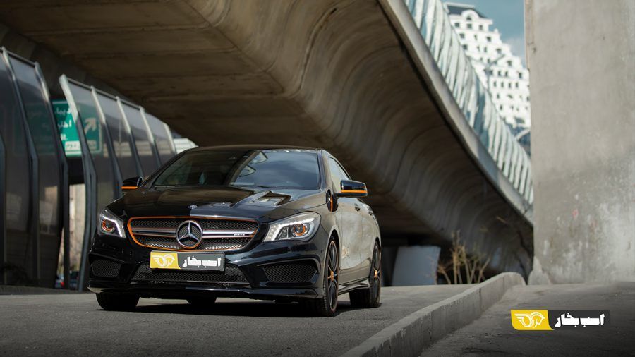تست مرسدس بنز CLA 45A AMG سری MEC