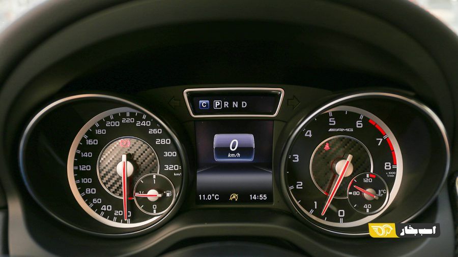 تست مرسدس بنز CLA 45A AMG سری MEC