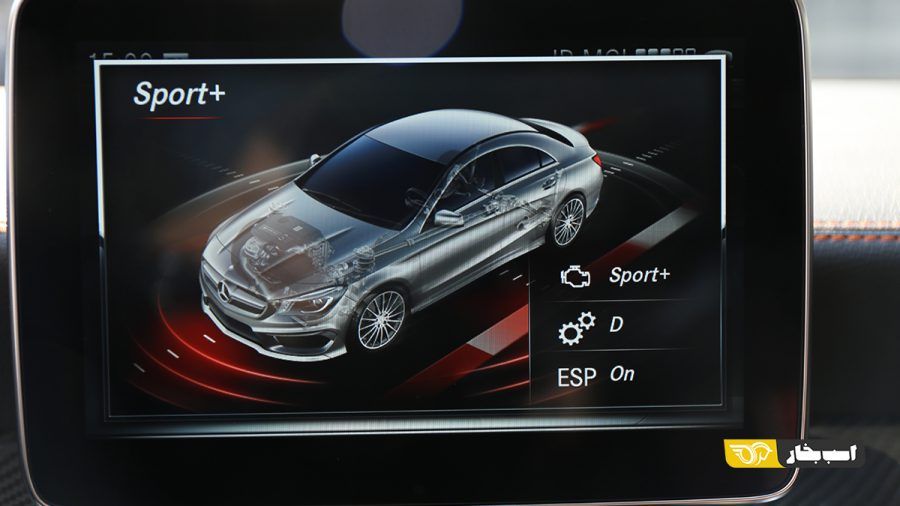 تست مرسدس بنز CLA 45A AMG سری MEC