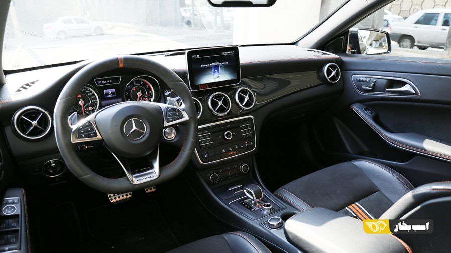 تست مرسدس بنز CLA 45A AMG سری MEC