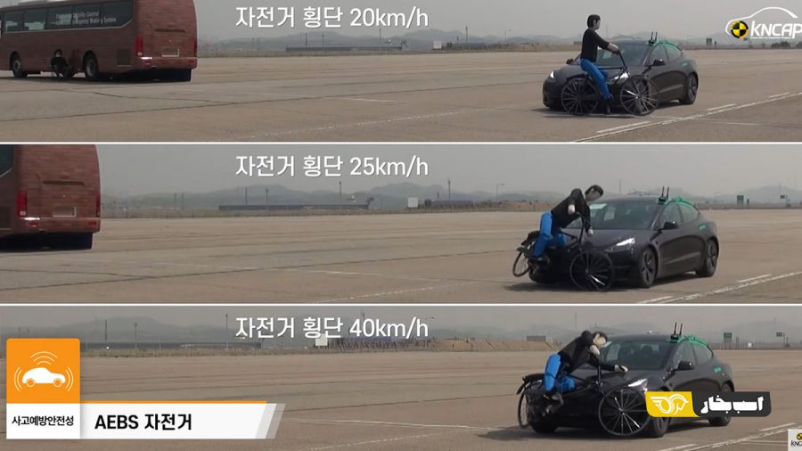 تست های ایمنی تسلا 3