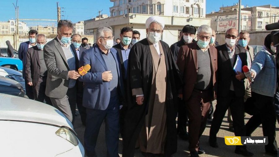 بازدید دادستان کل کشور از پارکینگ خودروهای توقیفی