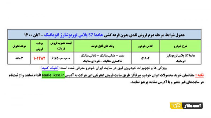 فروش فوقالعاده هایما S۷ پلاس