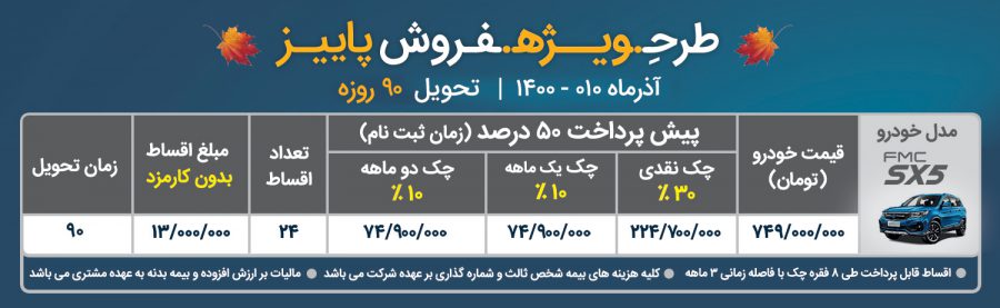 طرح ویژه فروش فردا موتورز با اقساط 24 ماهه - آذر 1400