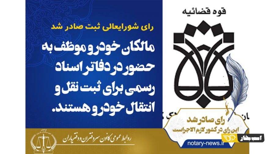 ثبت سند در دفاتر اسناد رسمی