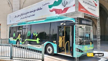 بازدید وزیر کشور از اتوبوس برقی شرکت سایپادیزل