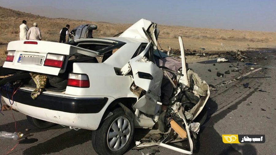 تصادف خودروهای سایپا و ایران خودرو