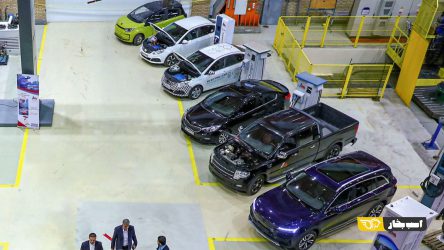 رونمایی از نخستین خودرو برقی با فشار رئیسی