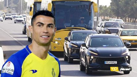 اسکورت رونالدو با لامبورگینی چینی