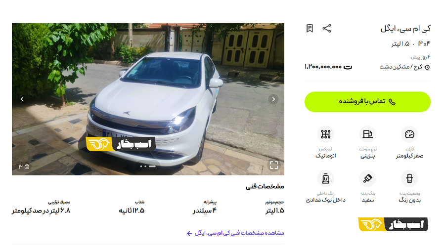 قیمت بازار ایگل