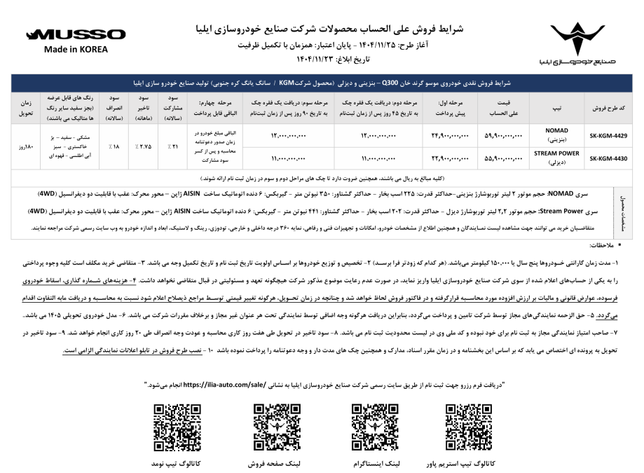 فروش موسو گرند خان q300 بهمن 1404