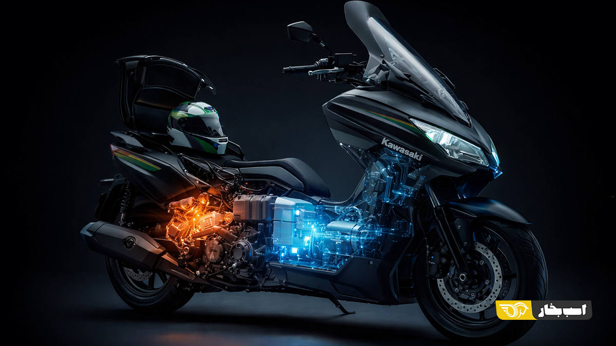 اختراع جدید کاوازاکی در موتورسیکلتهای هیبرید