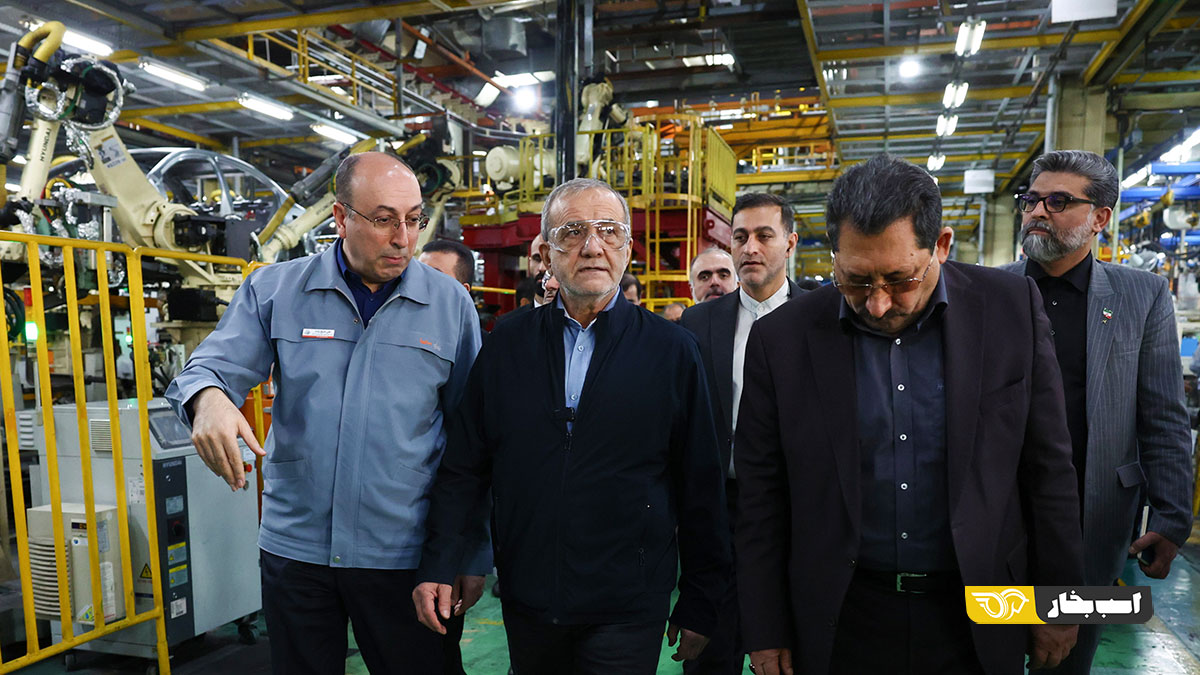بازدید مسعود پزشکیان از سایپا
